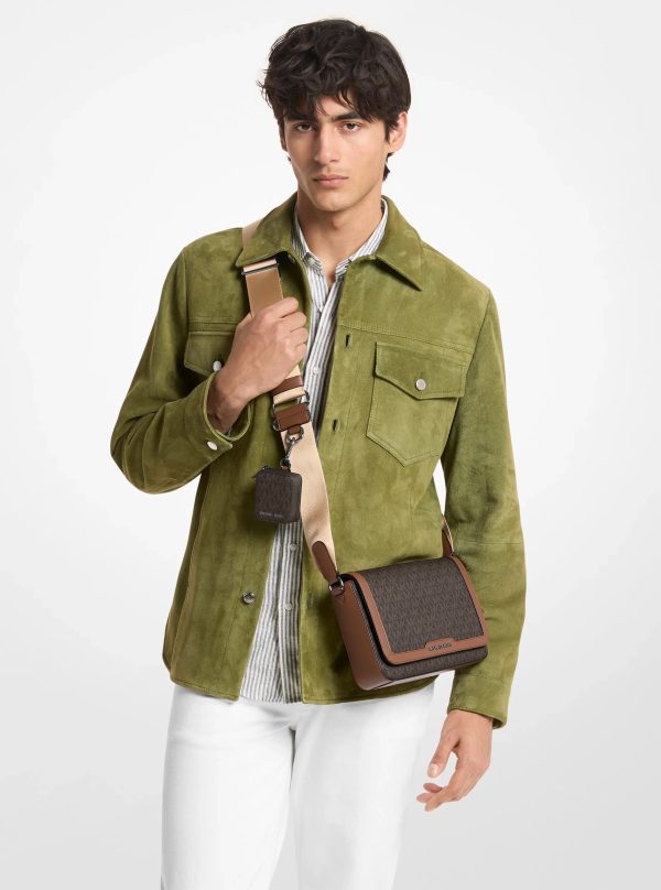 Michael Kors Hudson Mini Signature Logo Crossbody Bag With Airpod Case for Apple Airpods Pro&reg; - Preorder