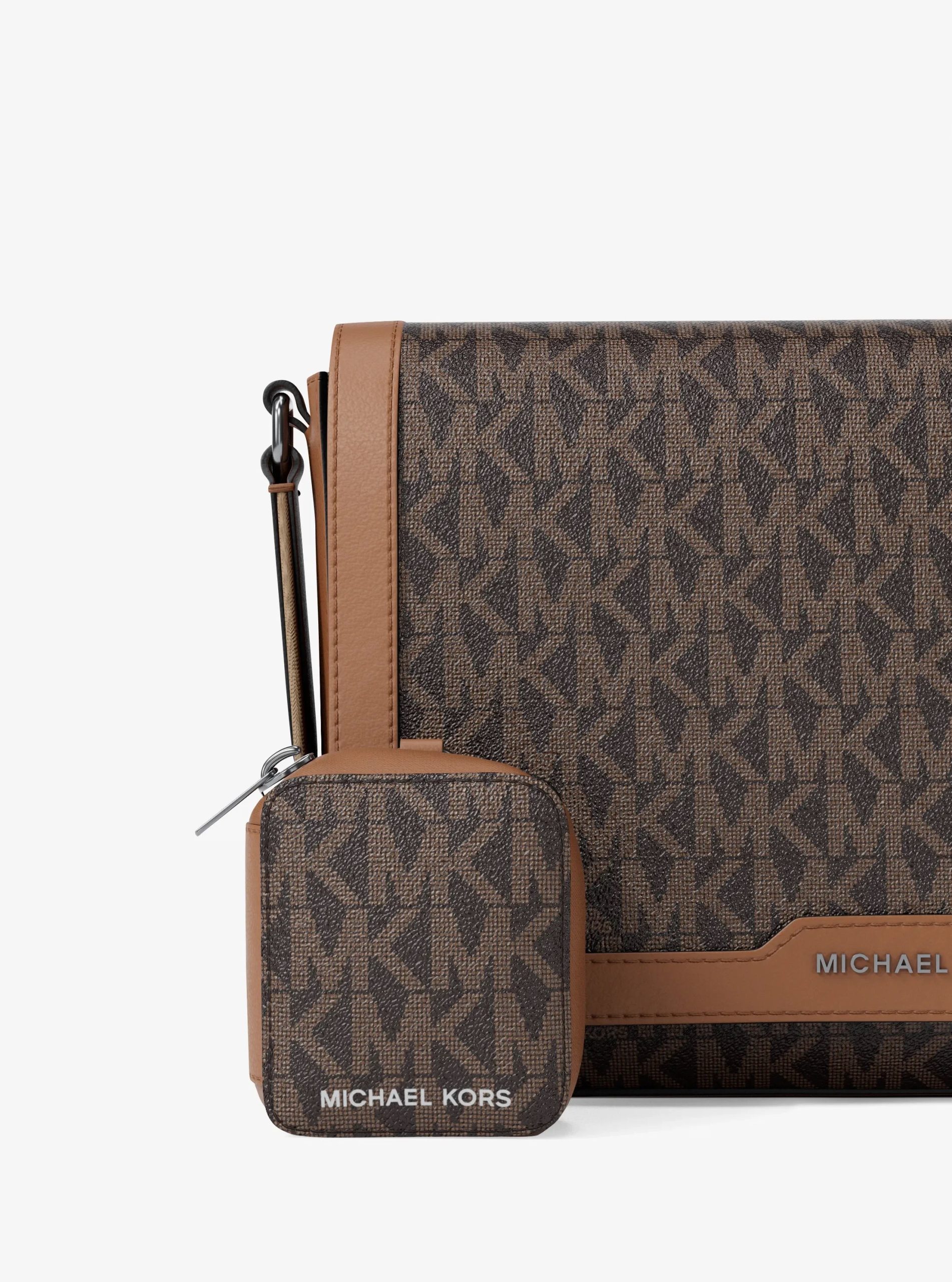 Michael Kors Hudson Mini Signature Logo Crossbody Bag With Airpod Case for Apple Airpods Pro&reg; - Preorder