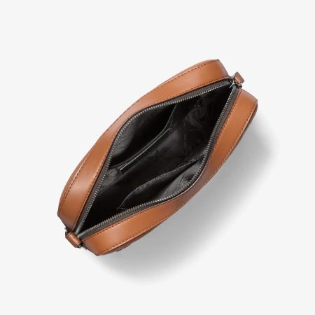 Michael Kors Jet Set Signature Logo Crossbody Bag - Preorder — Brown Luggage