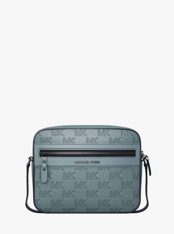 Michael Kors Jet Set Logo Embossed Leather Crossbody Bag - Preorder