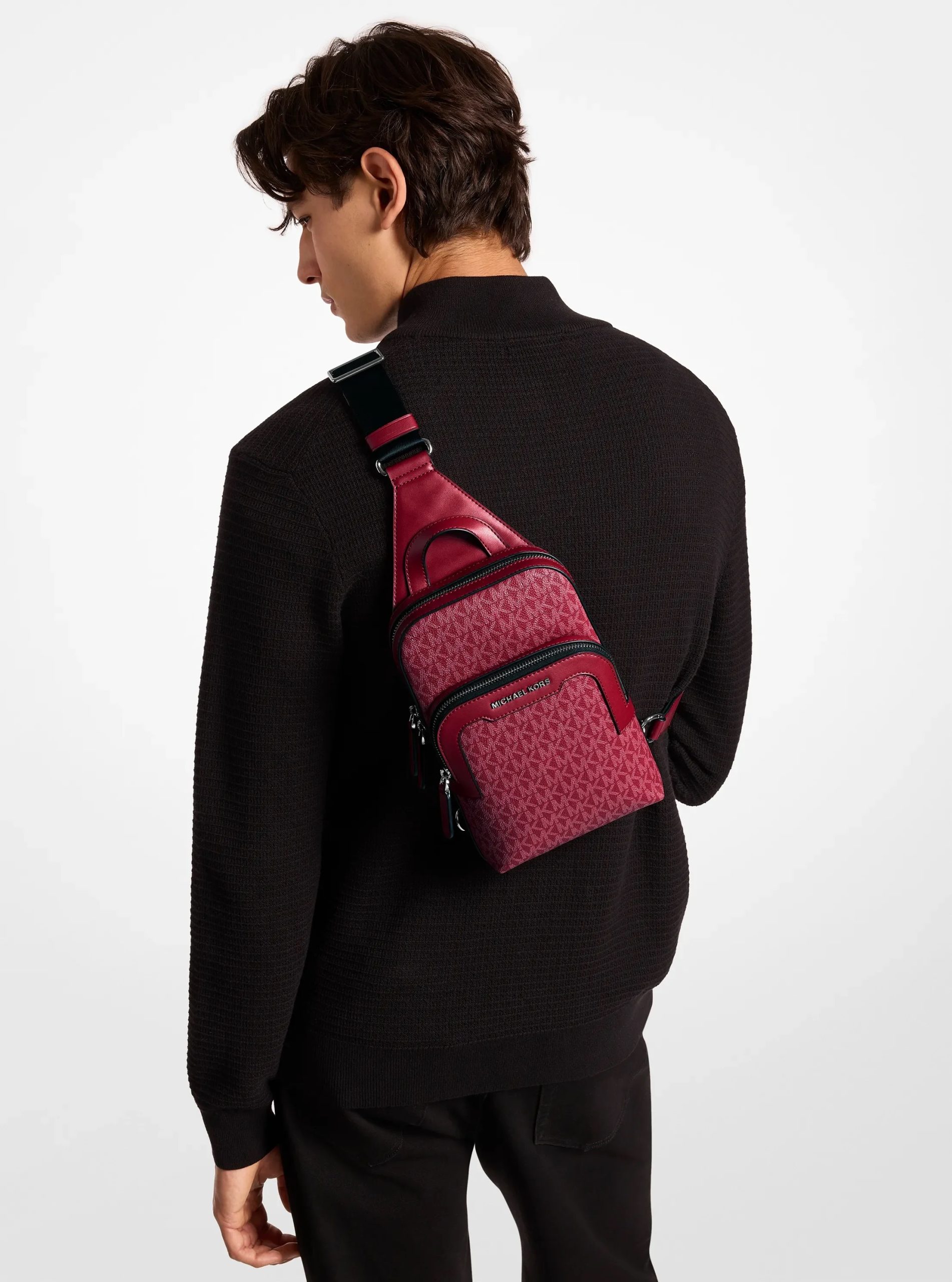 Michael Kors Hudson Medium Signature Logo Sling Bag - Preorder
