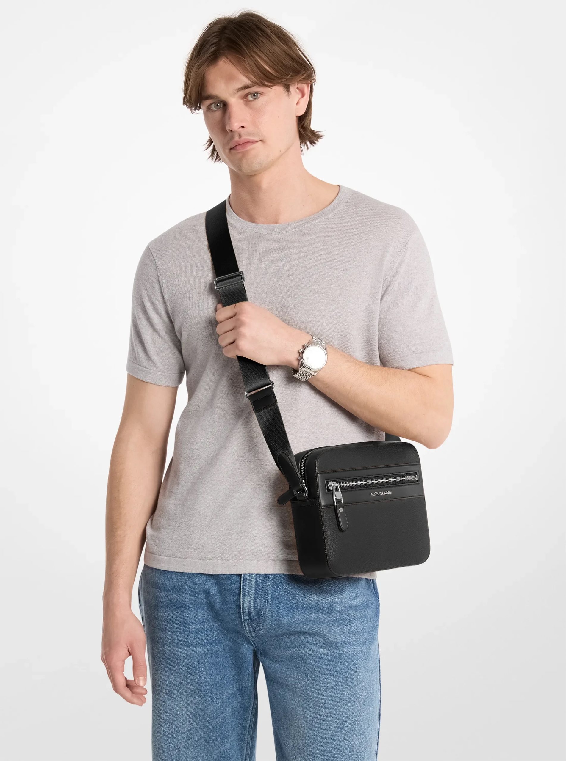 Michael Kors Jet Set Pebbled Leather Crossbody Bag - Preorder - Image 4