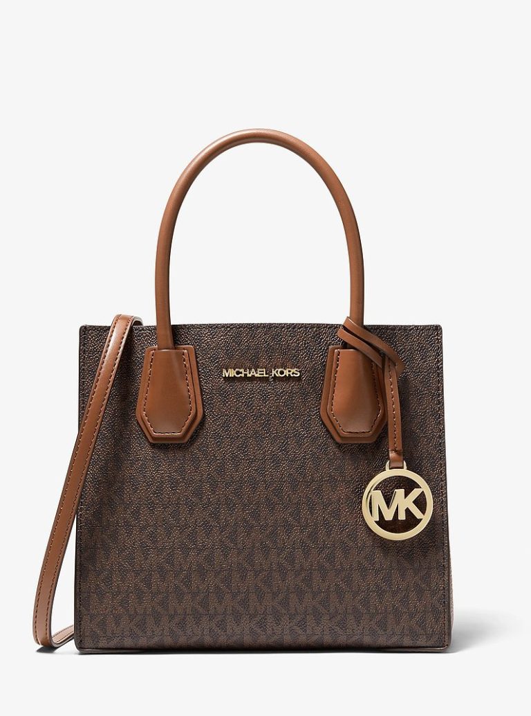 Michael Kors Mercer Medium Logo and Leather Accordion Crossbody Bag - Preorder