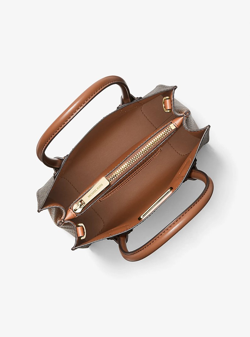 Michael Kors Mercer Medium Logo and Leather Accordion Crossbody Bag - Preorder