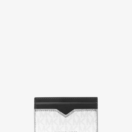 Michael Kors Hudson Logo Card Case - Preorder — Bright Wht