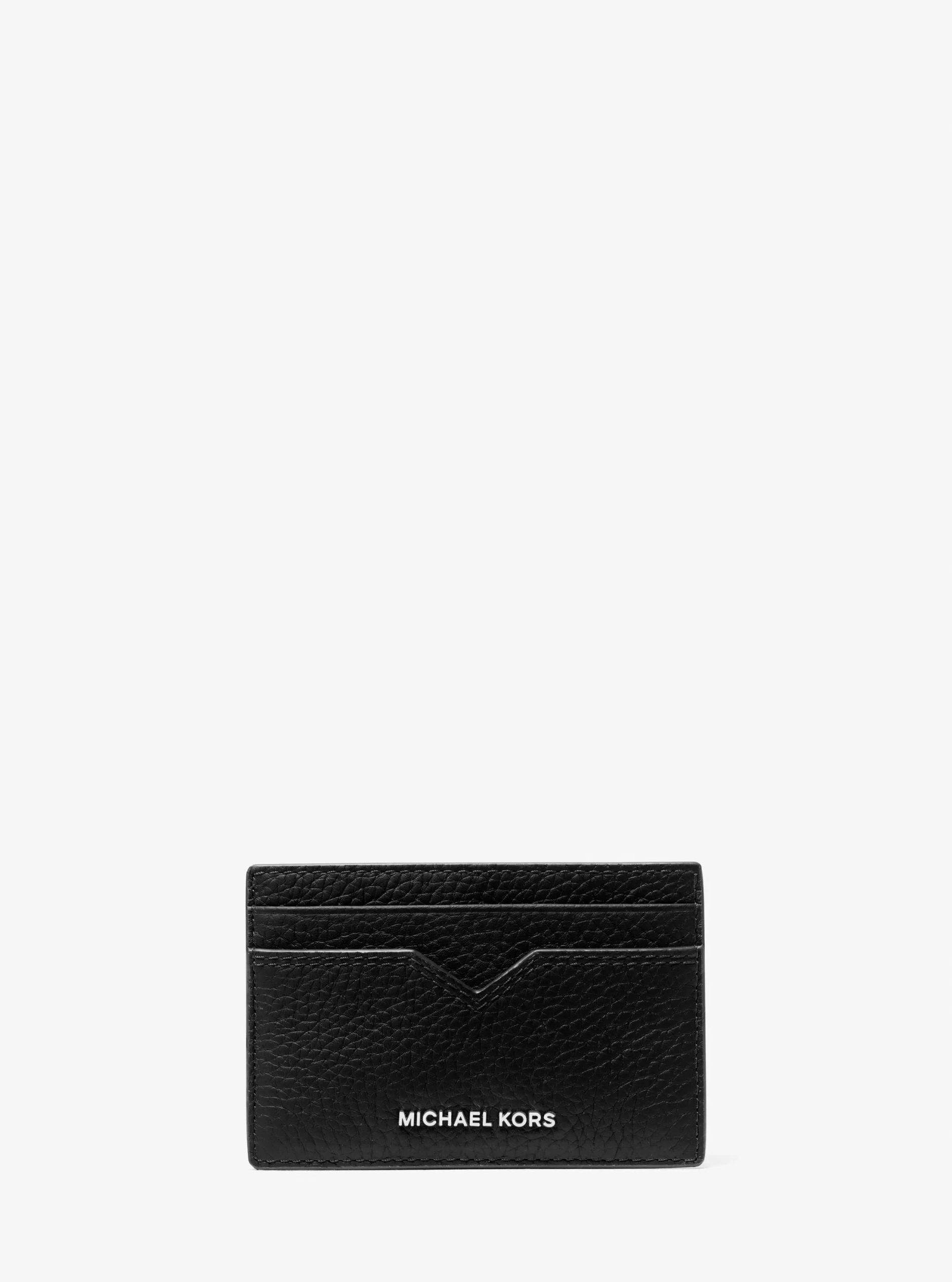 Michael Kors Hudson Pebbled Leather Card Case - Preorder