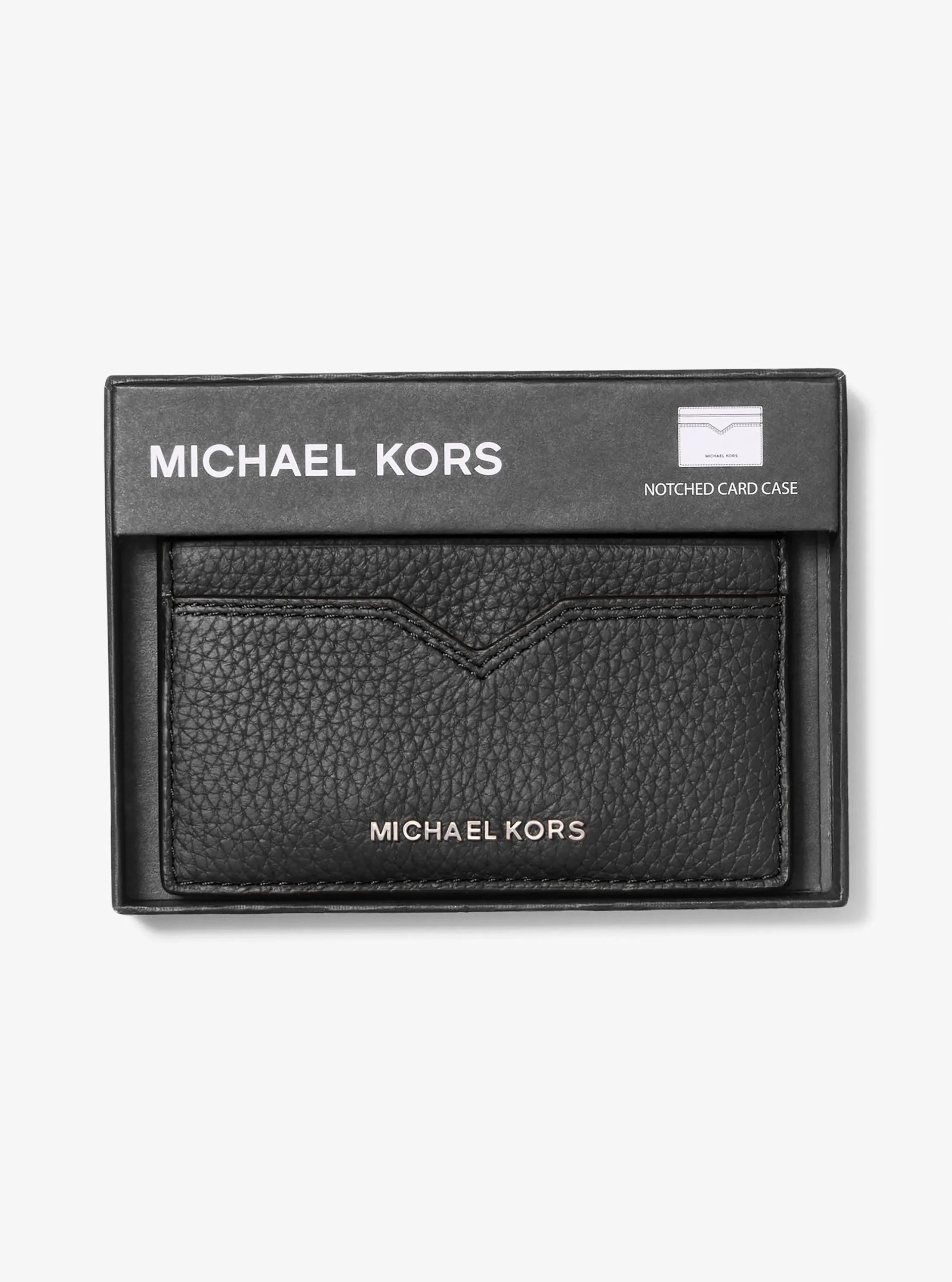 Michael Kors Hudson Pebbled Leather Card Case - Preorder