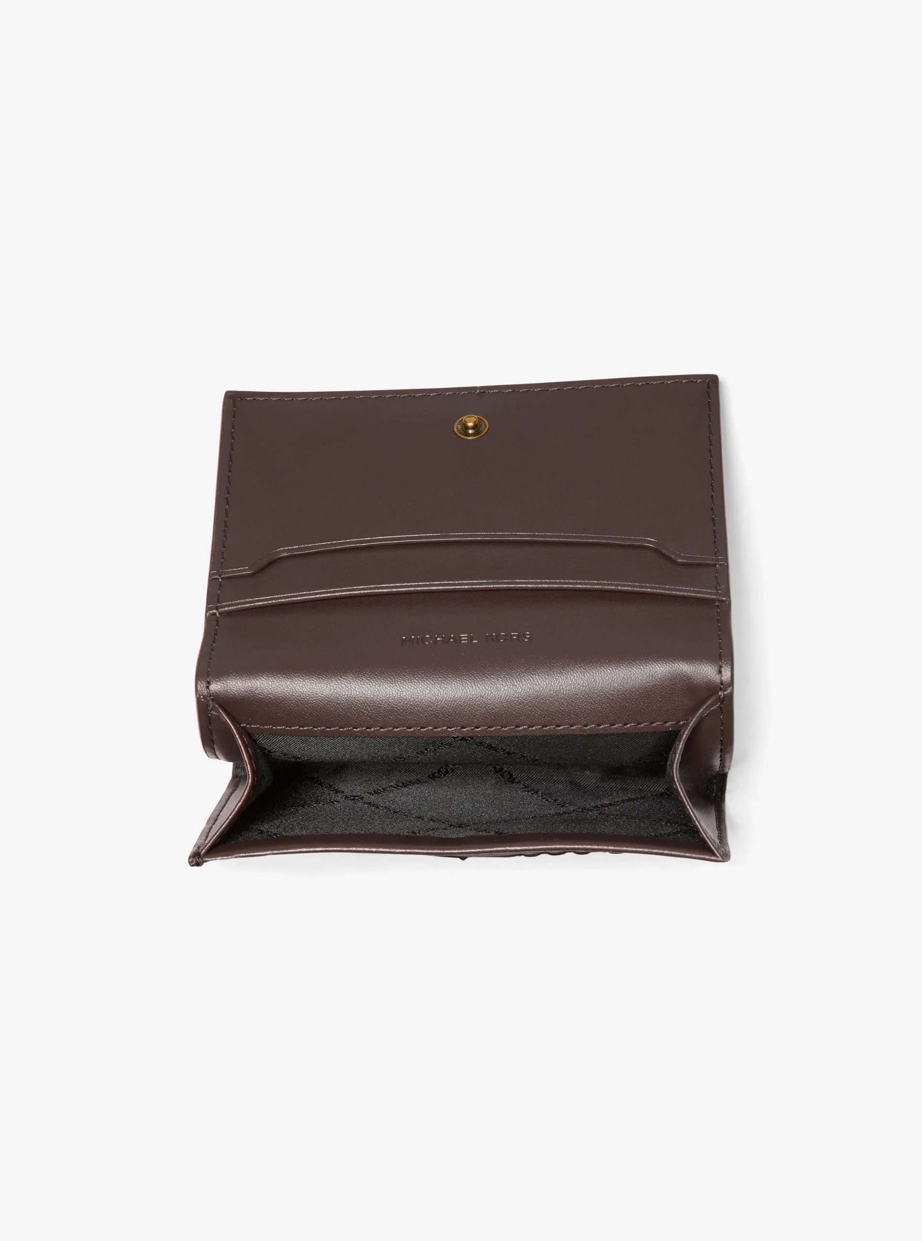 Michael Kors Colby Logo Embossed Burnished Leather Card Case - Preorder