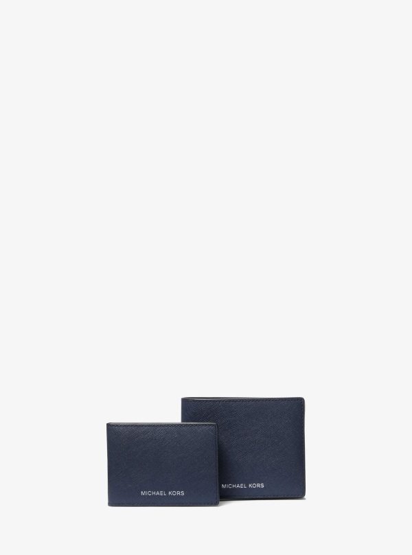 Michael Kors Varick Saffiano Leather Billfold Wallet With Passcase - Preorder