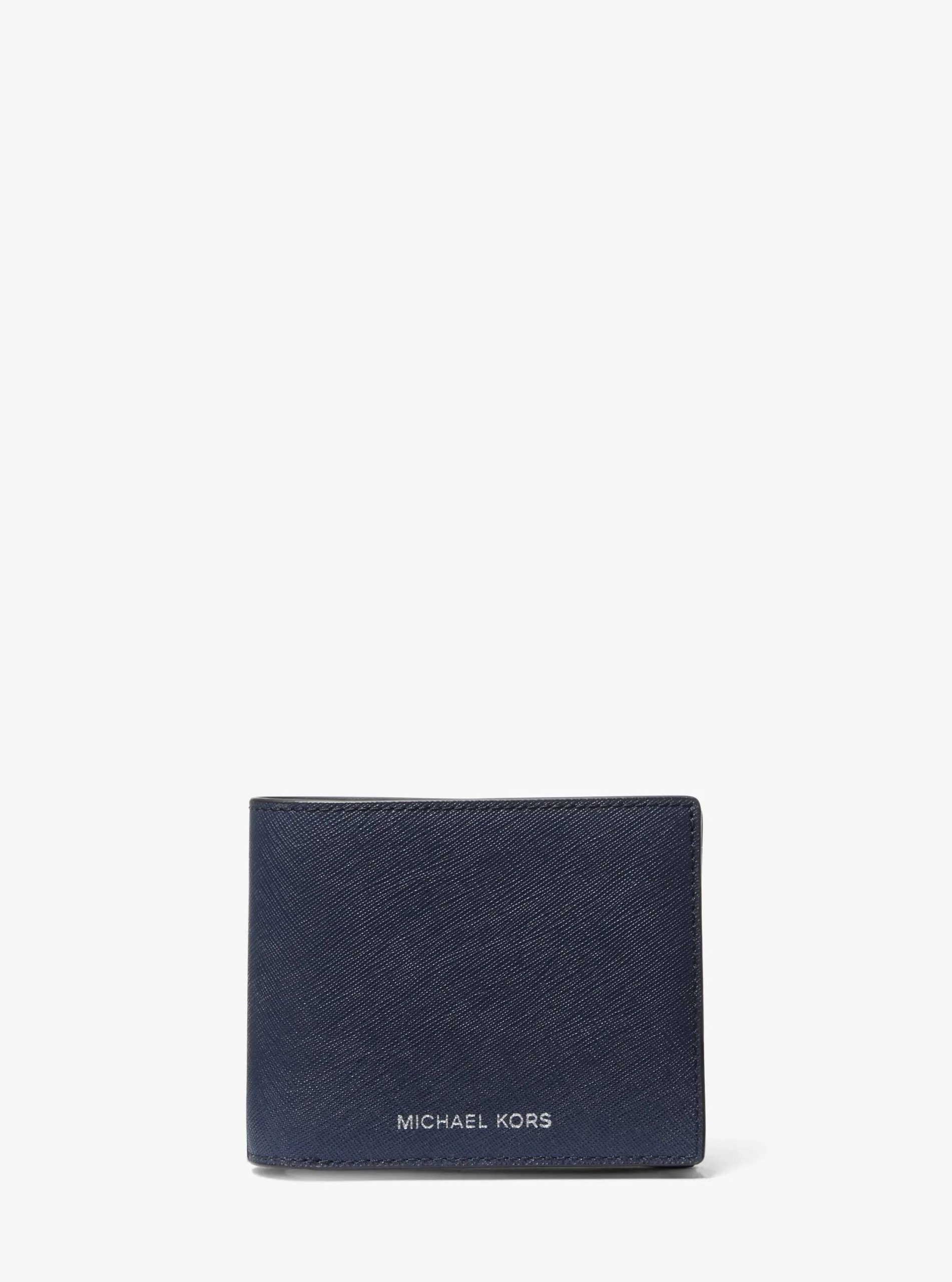 Michael Kors Varick Saffiano Leather Billfold Wallet With Passcase - Preorder