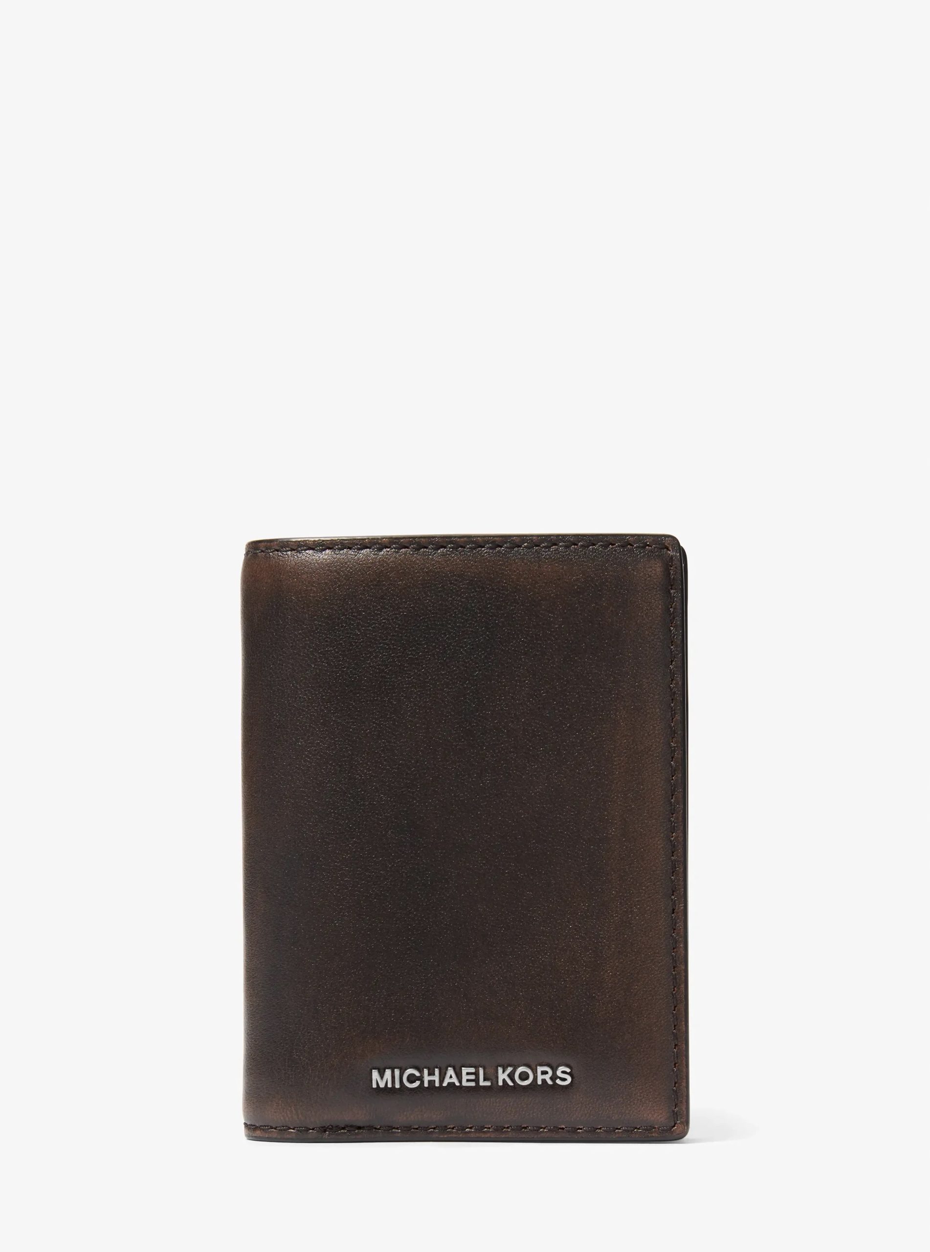 Michael Kors Hudson Leather Folio Card Case - Preorder