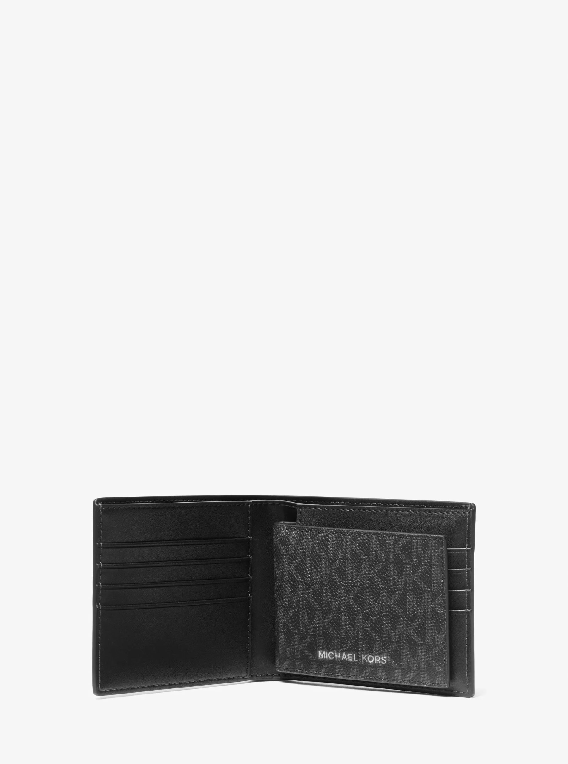 Michael Kors Harrison Logo Billfold Wallet With Passcase - Preorder