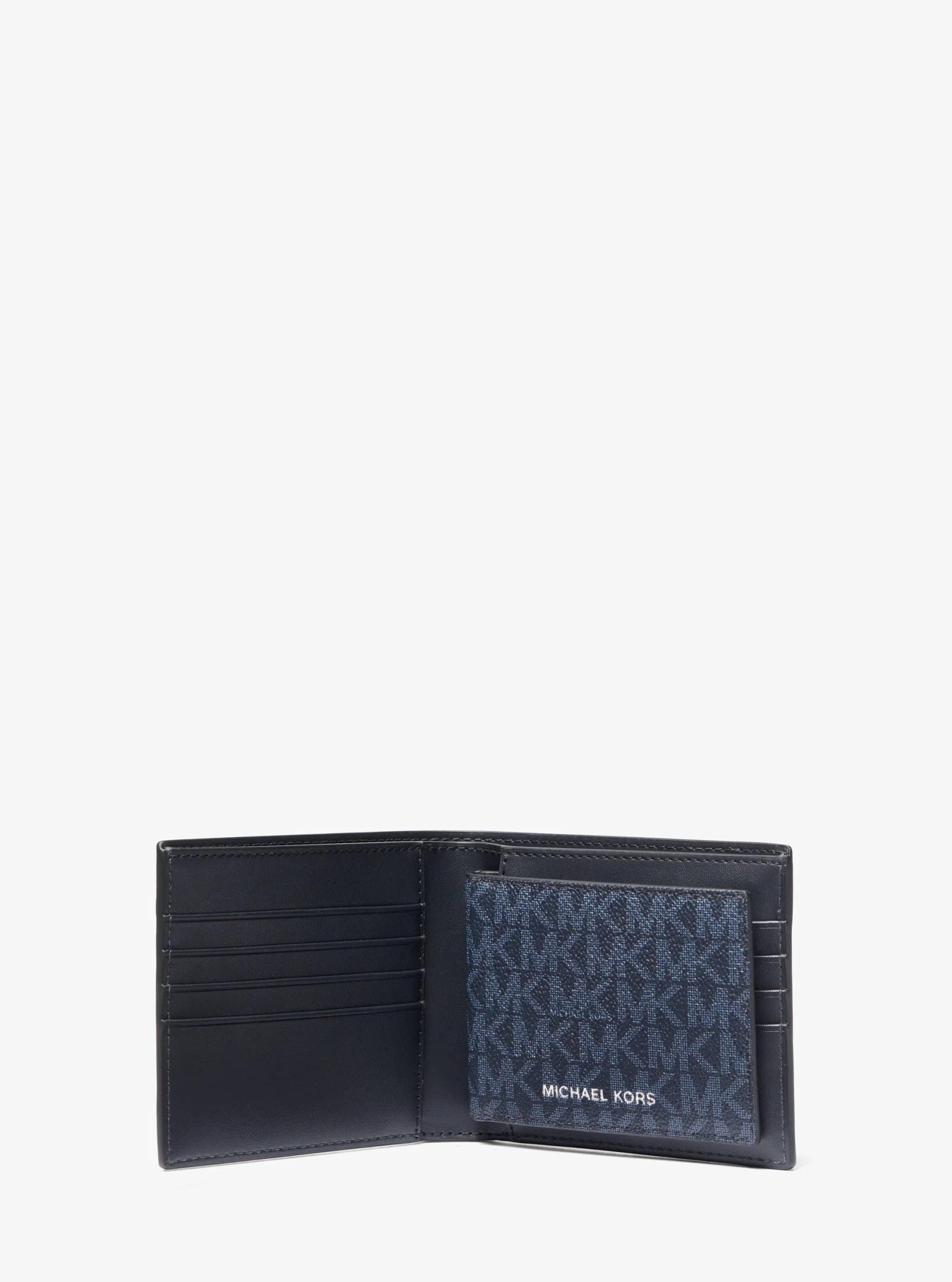 Michael Kors Harrison Logo Billfold Wallet With Passcase - Preorder