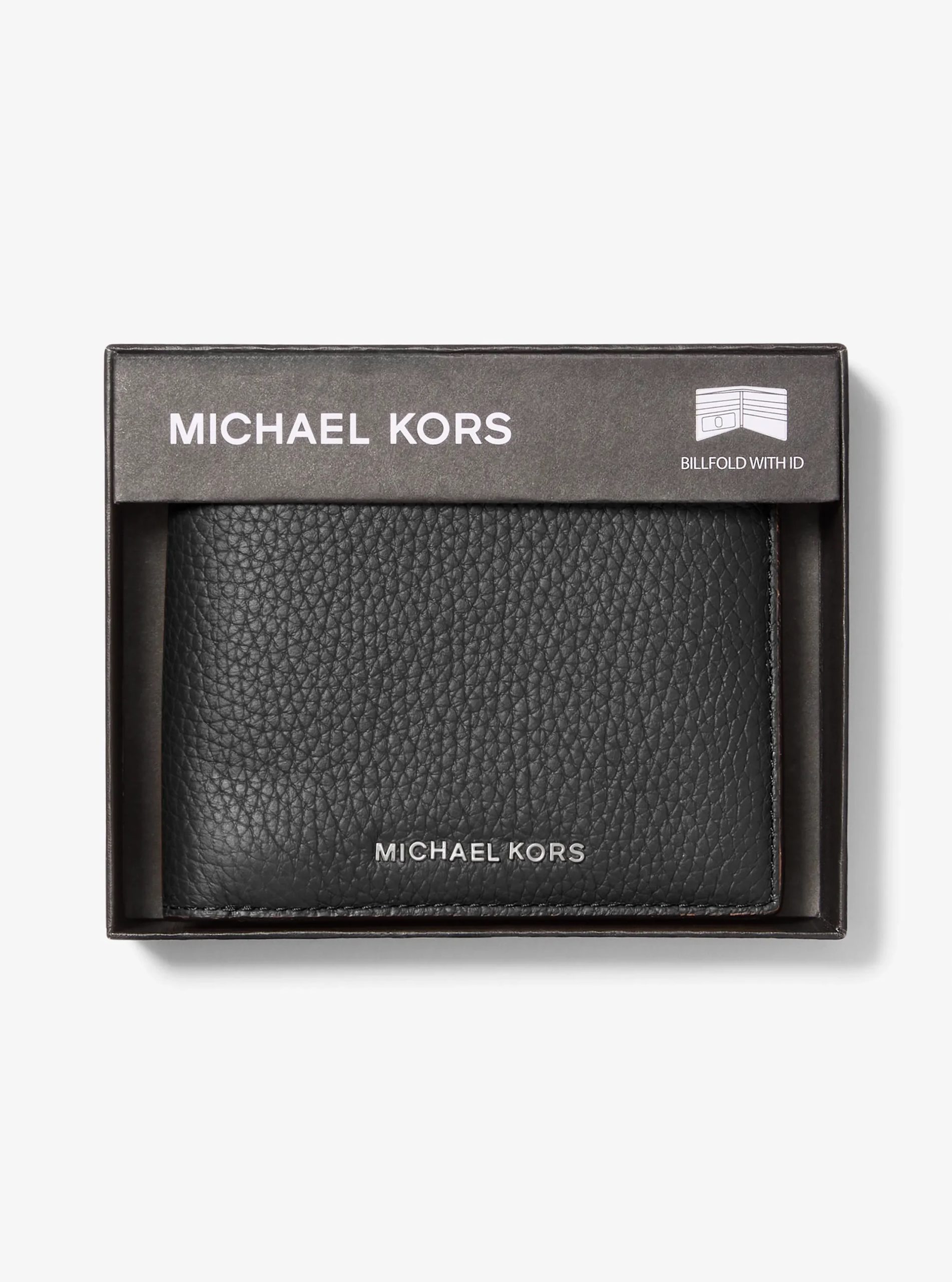 Michael Kors Hudson Pebbled Leather Billfold Wallet - Preorder