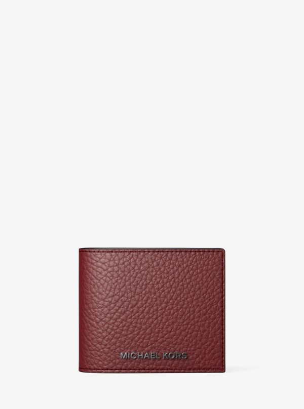 Michael Kors Hudson Pebbled Leather Billfold Wallet - Preorder
