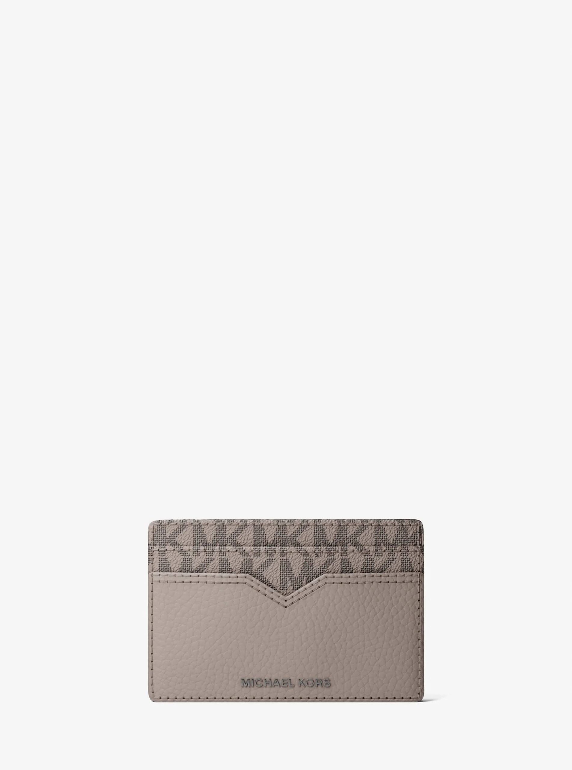 Michael Kors Hudson Pebbled Leather and Signature Logo Money Clip Card Case - Preorder