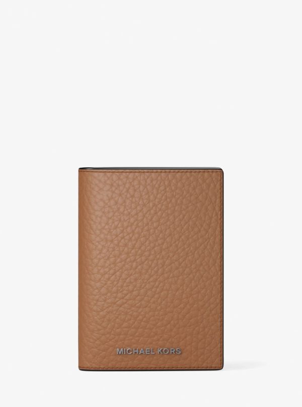 Michael Kors Hudson Pebbled Leather Folio Card Case - Preorder