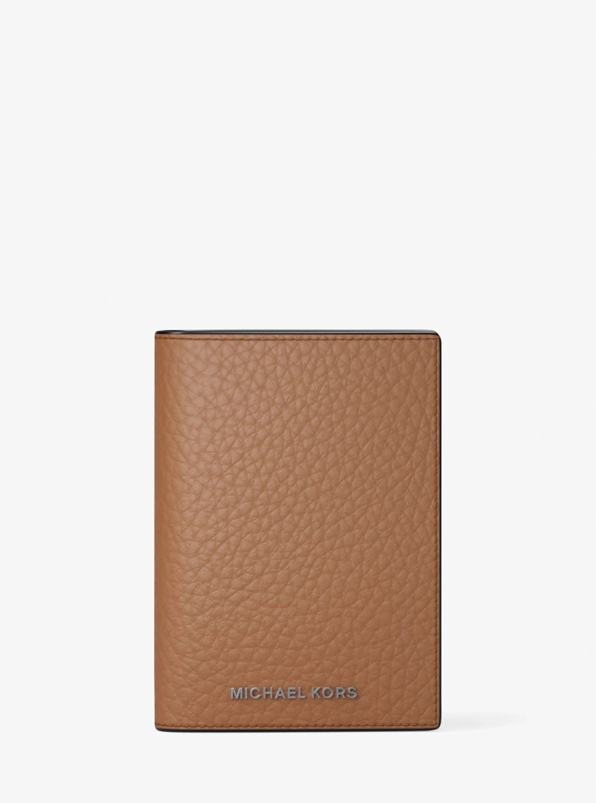 Michael Kors Hudson Pebbled Leather Folio Card Case - Preorder