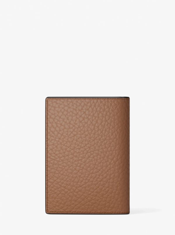 Michael Kors Hudson Pebbled Leather Folio Card Case - Preorder