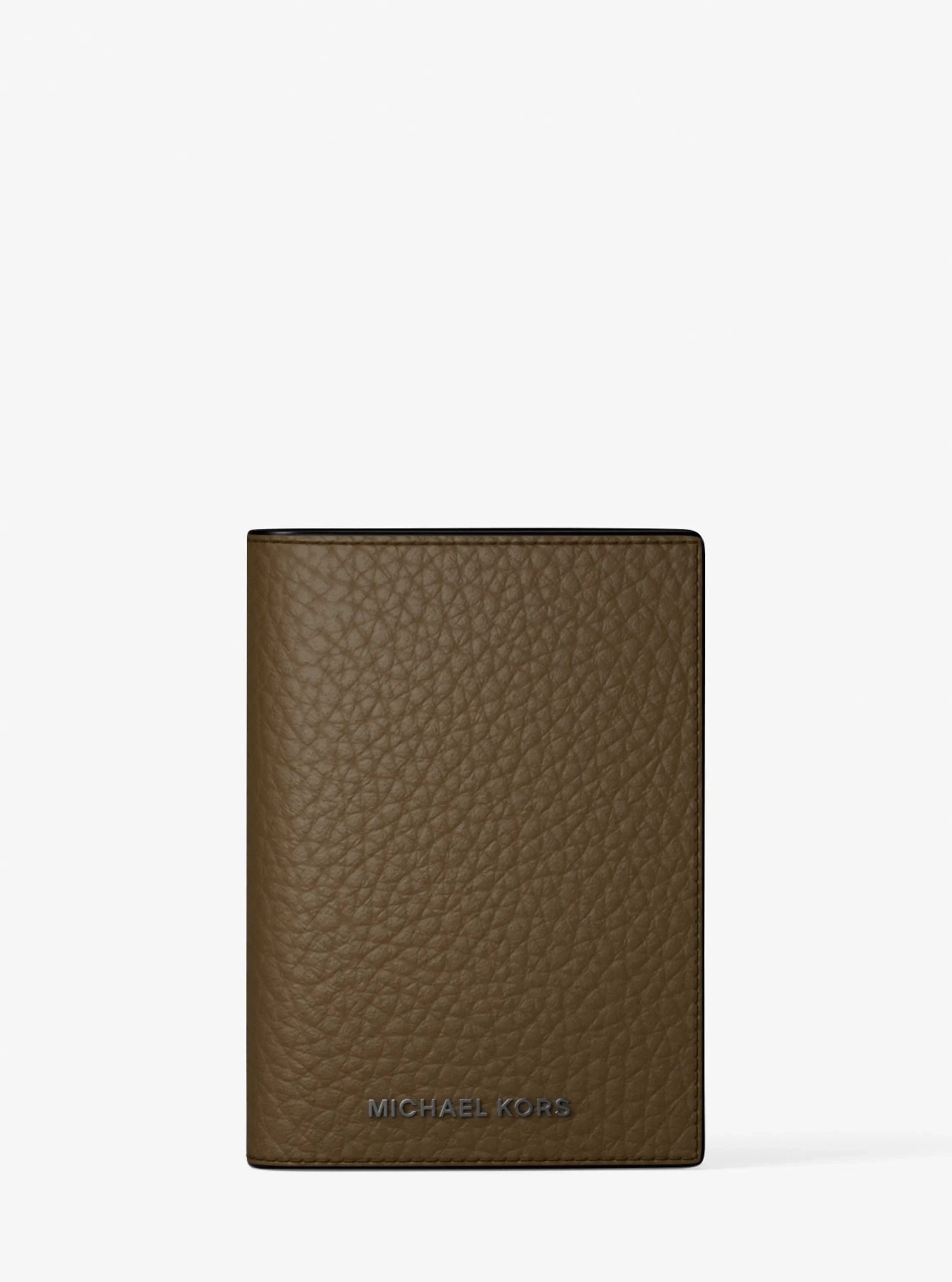 Michael Kors Hudson Pebbled Leather Folio Card Case - Preorder