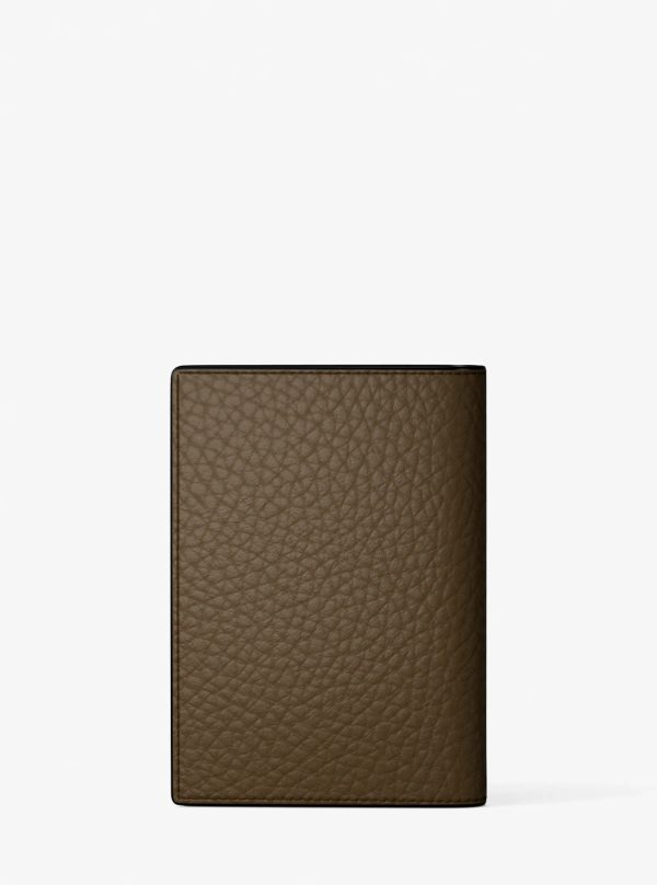 Michael Kors Hudson Pebbled Leather Folio Card Case - Preorder