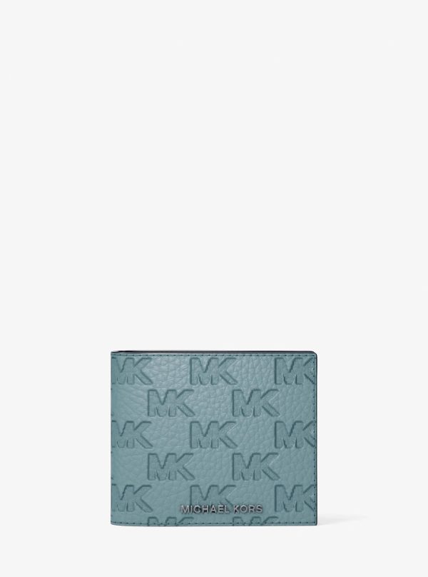 Michael Kors Hudson Logo Embossed Leather Billfold Wallet and Passcase - Preorder