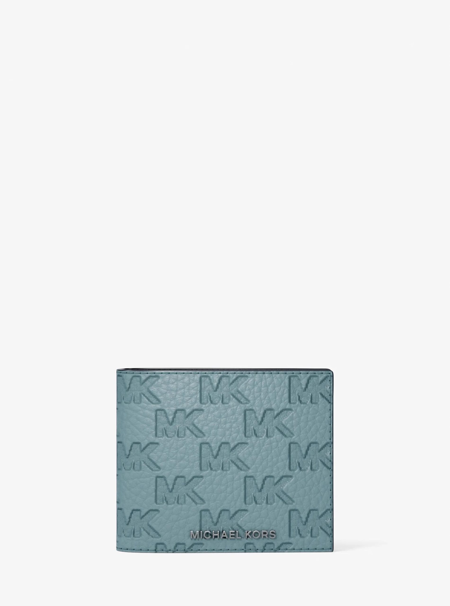 Michael Kors Hudson Logo Embossed Leather Billfold Wallet and Passcase - Preorder