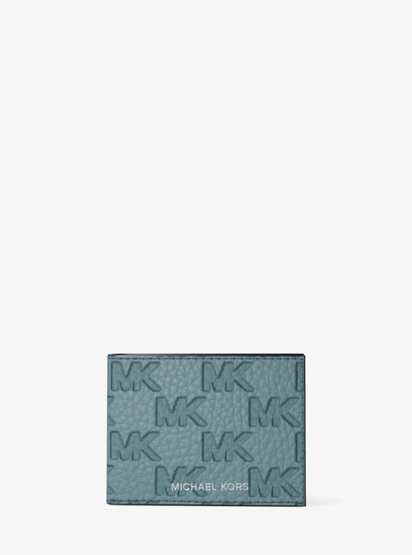 Michael Kors Hudson Logo Embossed Leather Billfold Wallet and Passcase - Preorder