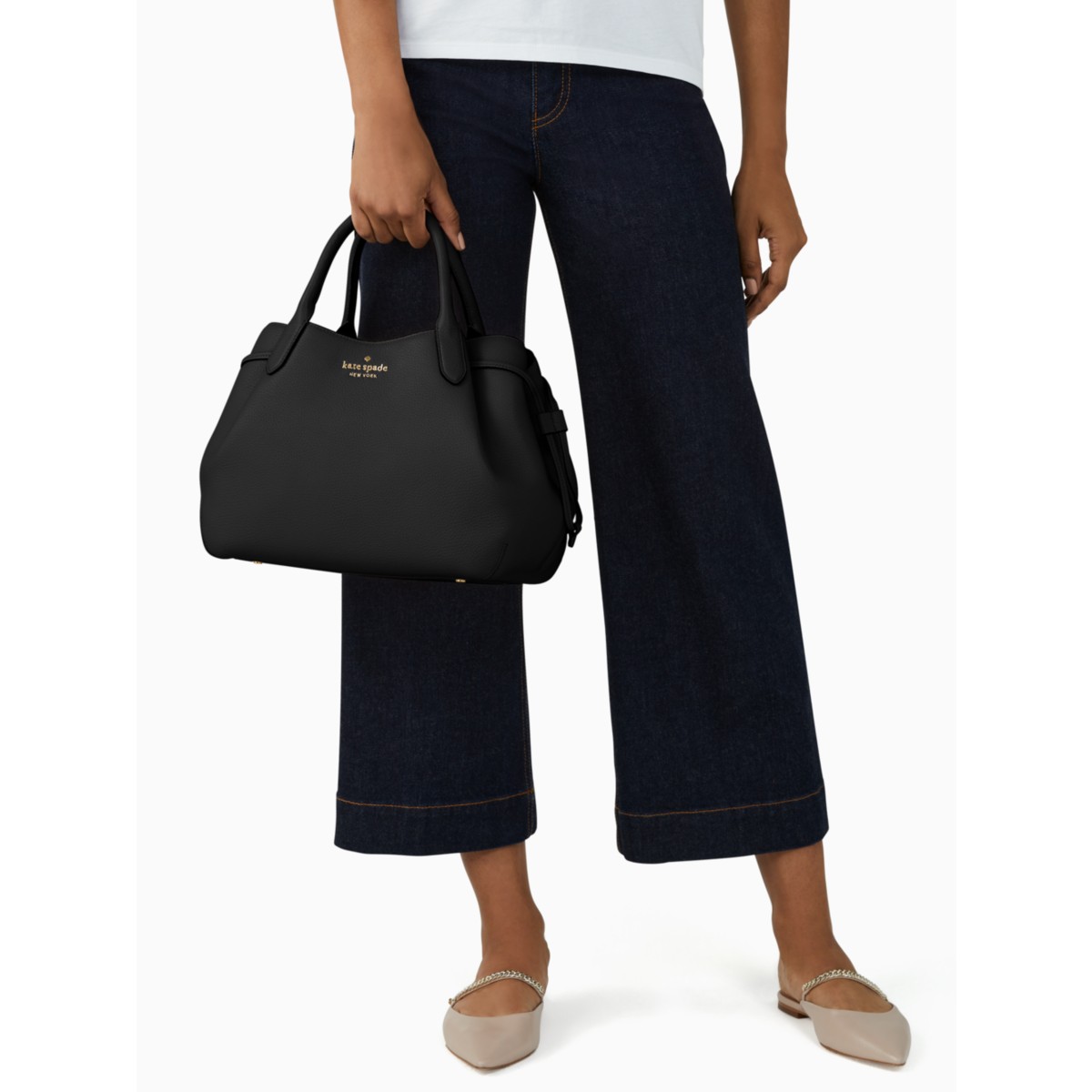 Kate Spade Dumpling Large Satchel Bag - Preorder — Black