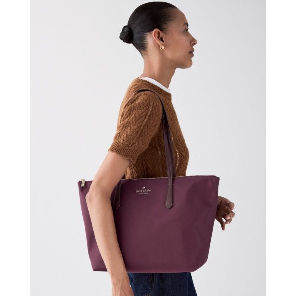 Kate Spade Kitt Ksnyl Tote Bag - Preorder — Deep Cherry