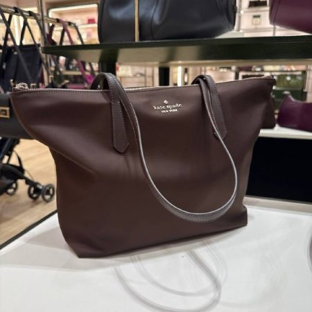Kate Spade Kitt Ksnyl Tote Bag - Preorder — Hot Fudge (201)