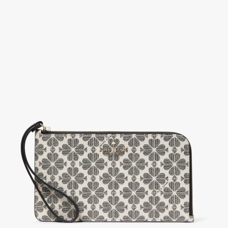 Kate Spade Lucy Spade Flower Wristlet - Preorder — Black (001)