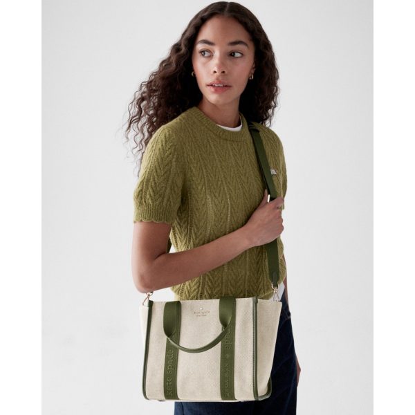 Kate Spade Kip Canvas Small Tote - Preorder — Enchanted Green Multi.