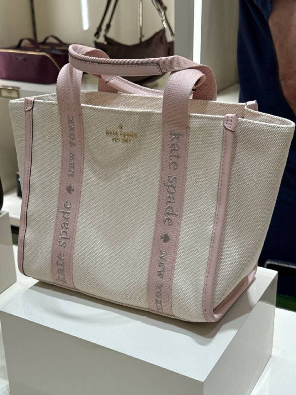 Kate Spade Kip Canvas Small Tote - Preorder — Rose Smoke (651)
