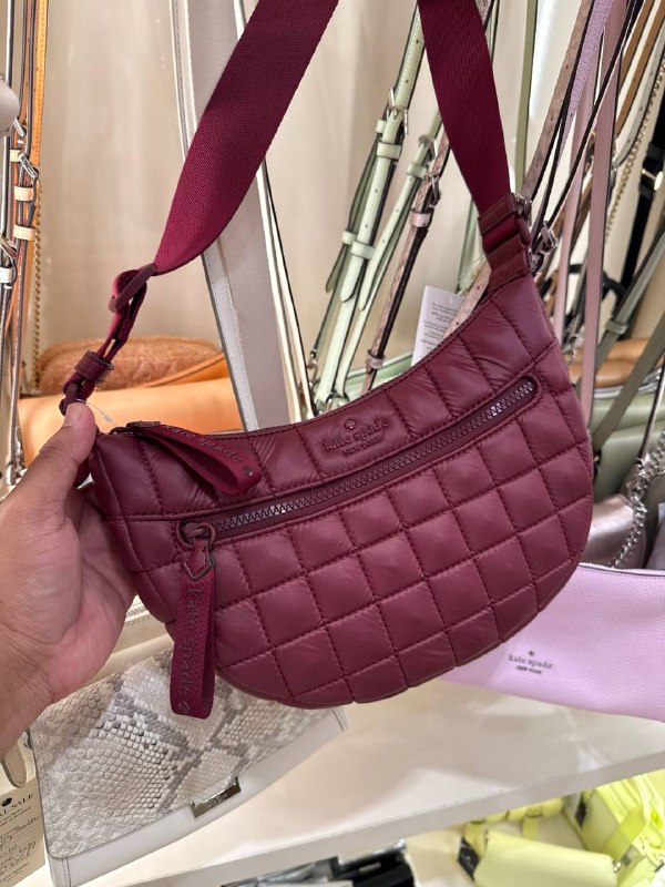 Kate Spade Camden Quilted Large Sling Bag - Preorder — Blackberry (600)