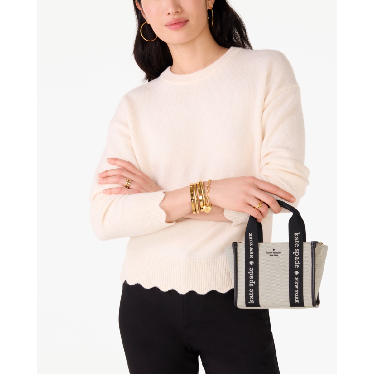 Kate Spade Kip Canvas Mini Tote Bag - Preorder — Natural Multi