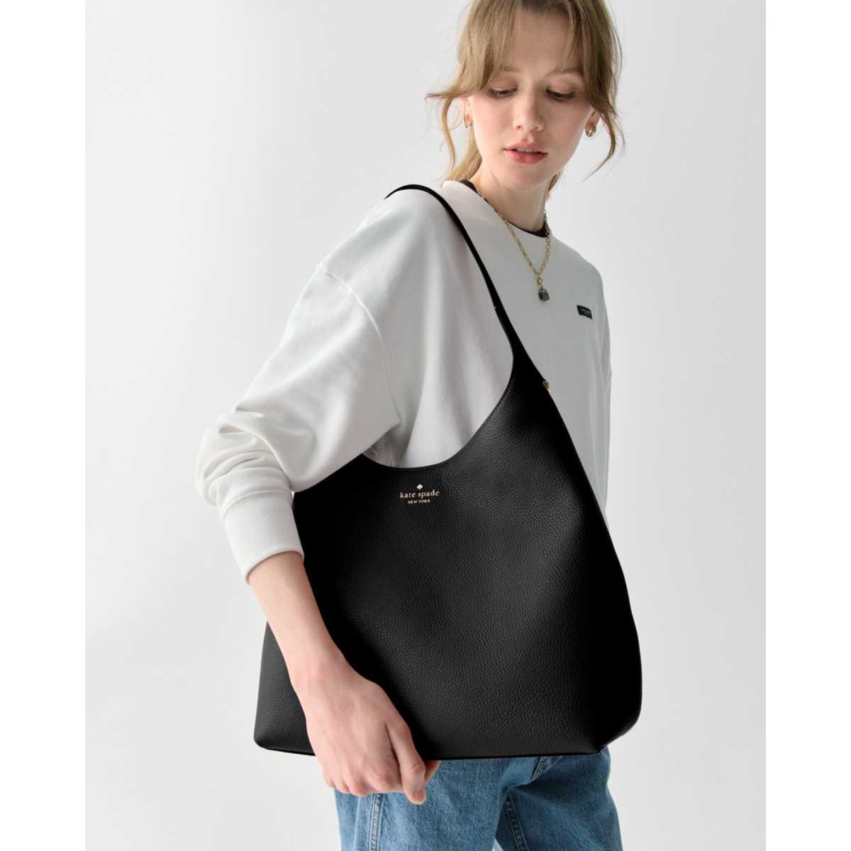 Kate Spade 454 Large Leather Shoulder Bag - Preorder — Black