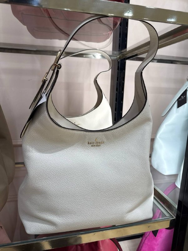 Kate Spade 454 Large Leather Shoulder Bag - Preorder — Meringue (100)