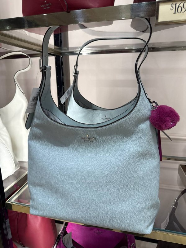 Kate Spade 454 Large Leather Shoulder Bag - Preorder — Lake Mist (403)