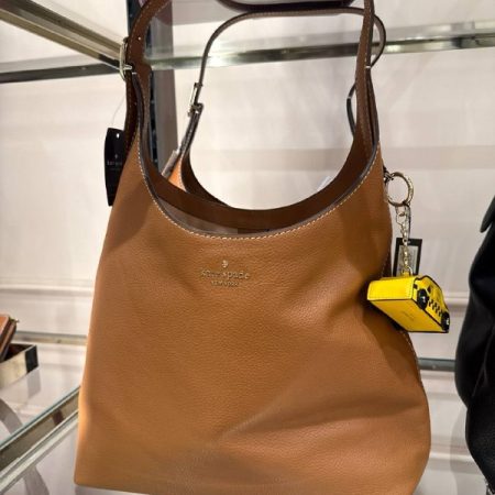 Kate Spade 454 Large Leather Shoulder Bag - Preorder — Warm Gingerbread (200)