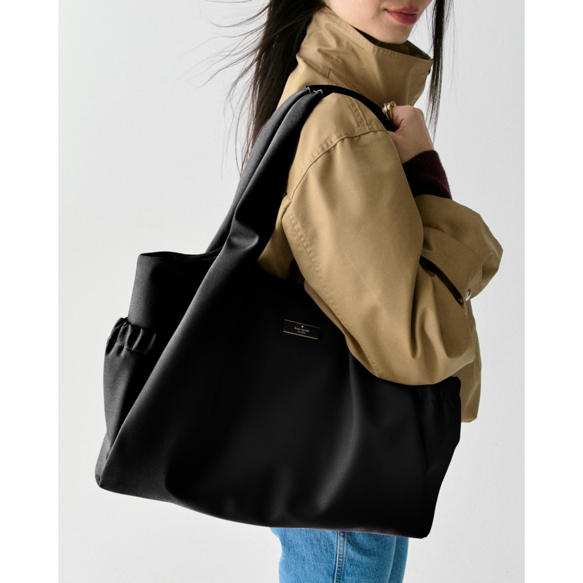 Kate Spade Carter Nylon Large Baby Bag - Preorder — Black