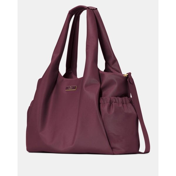 Kate Spade Carter Nylon Large Baby Bag - Preorder — Deep Cherry