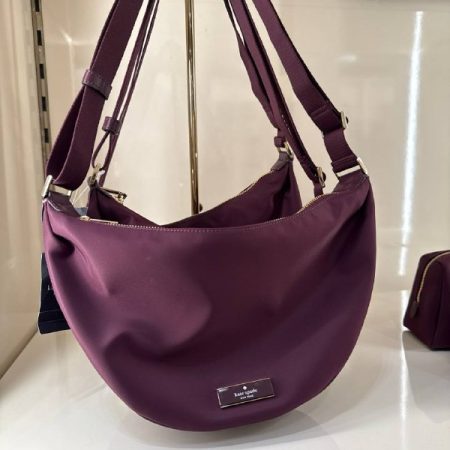 Kate Spade Carter Nylon Sling Crossbody Bag - Preorder — Deep Cherry (600)