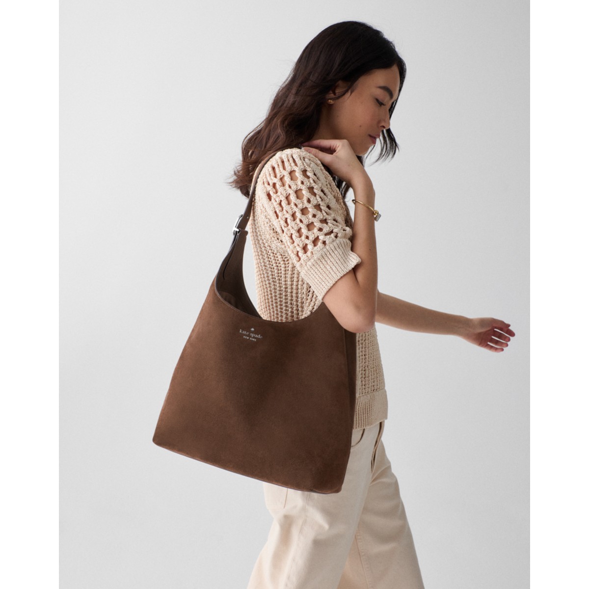 Kate Spade 454 Suede Large Shoulder Bag - Preorder — Hot Fudge