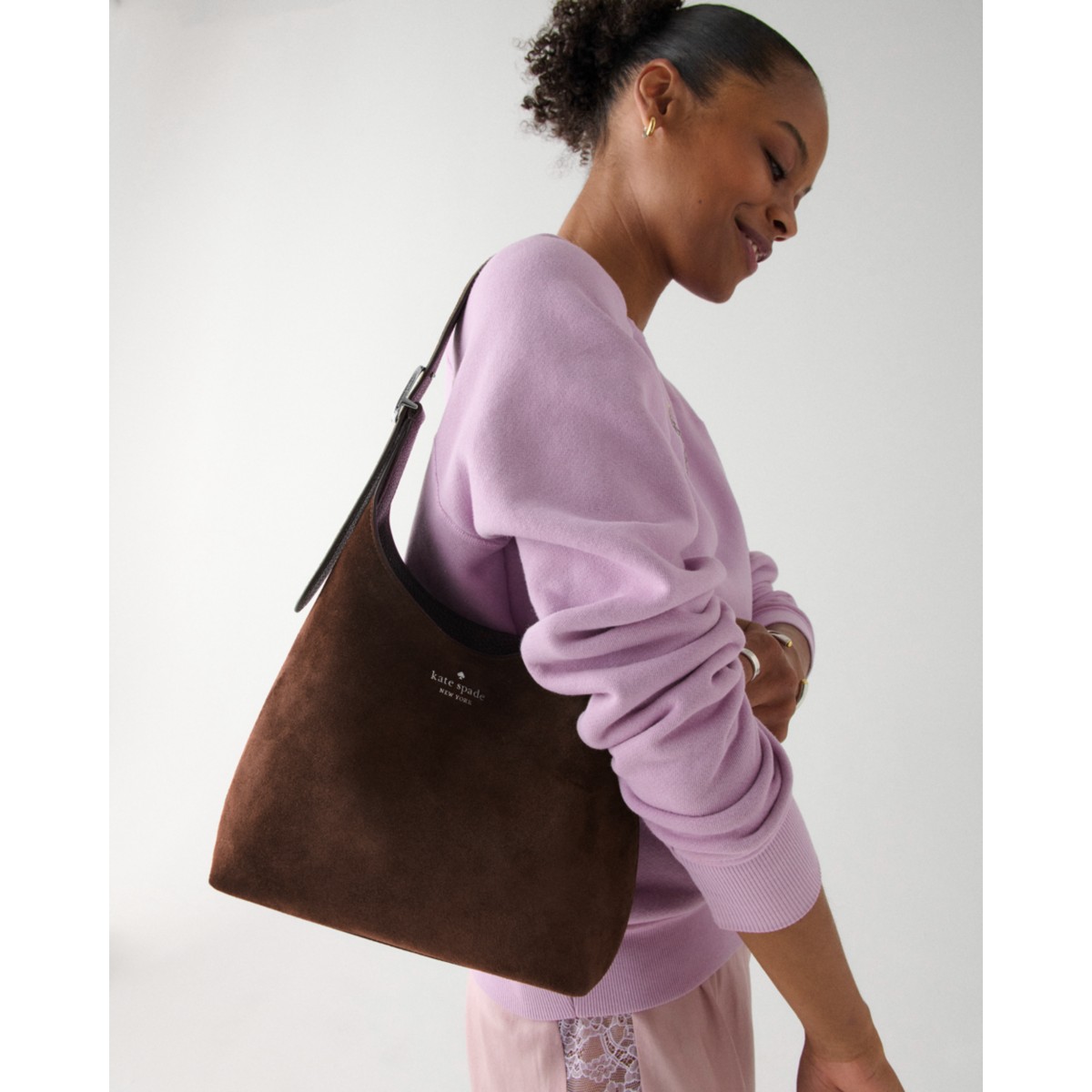 Kate Spade 454 Suede Small Shoulder Bag - Preorder — Hot Fudge