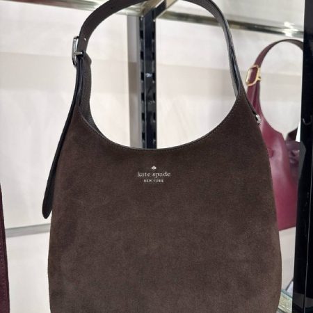 Kate Spade 454 Suede Small Shoulder Bag - Preorder — Hot Fudge (200)