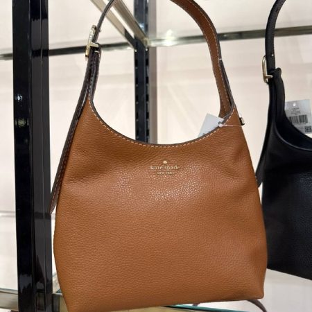 Kate Spade 454 Small Leather Shoulder Bag - Preorder — Warm Gingerbread (200)