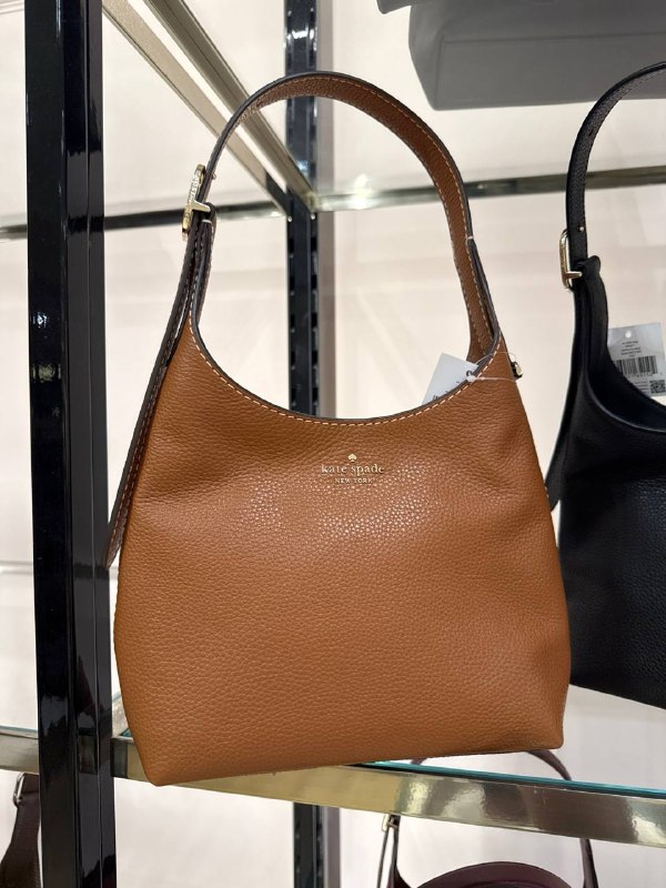 Kate Spade 454 Small Leather Shoulder Bag - Preorder — Warm Gingerbread (200)
