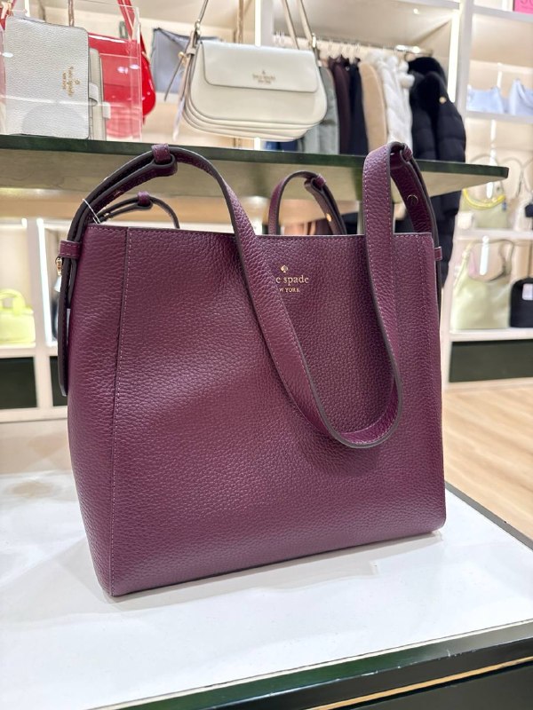 Kate Spade Juliette Medium Bucket Bag - Preorder — Deep Cherr (600)