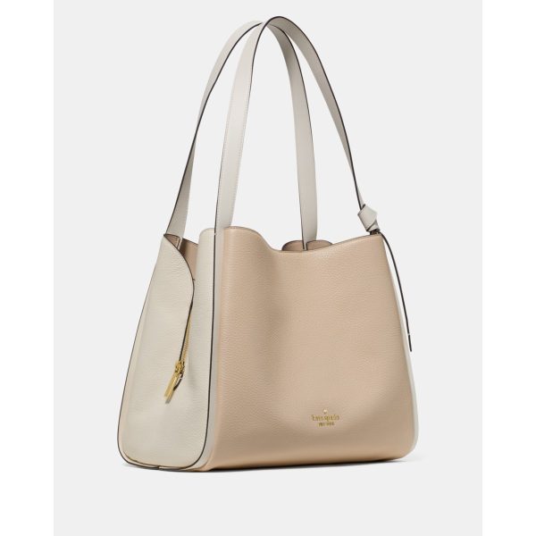 Kate Spade Knott Colorblock Large Carryall - Preorder — Light Cream Multi
